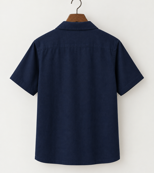 Navy Blue  Premium Linen shirt